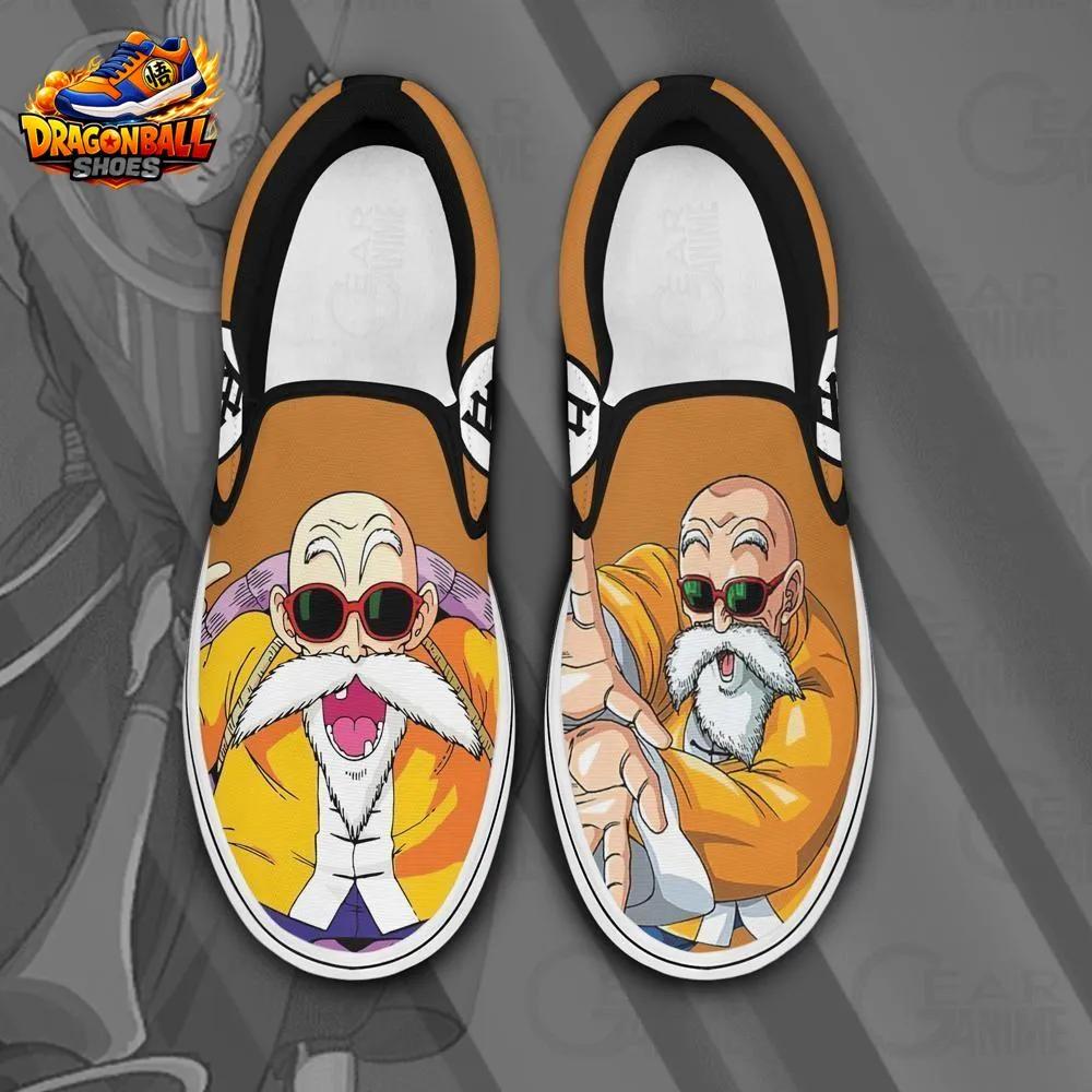 Master Roshi Orange Jacket Slip-On Shoes – Dragon Ball Canvas Sneakers Master Roshi Orange Jacket Slip-On Shoes – Dragon Ball Canvas Sneakers