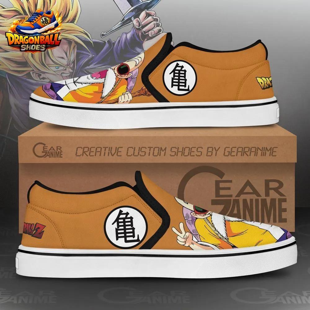 Master Roshi Orange Jacket Slip-On Shoes – Dragon Ball Canvas Sneakers Master Roshi Orange Jacket Slip-On Shoes – Dragon Ball Canvas Sneakers