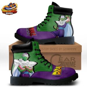 Piccolo Namekian Cape Combat Boots – Green Purple Dragon Ball Z Shoes