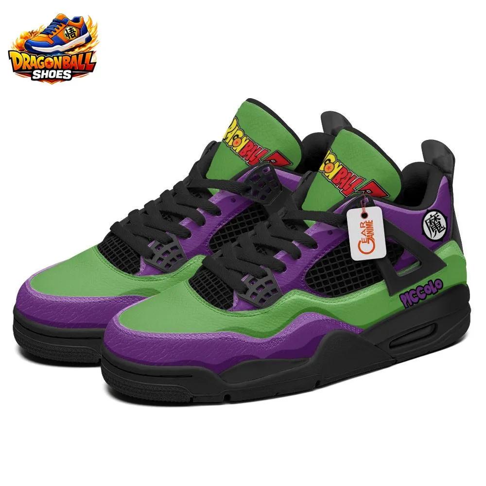 Piccolo Custom Name Retro V4 Sneakers – Green Purple Dragon Ball Shoes Piccolo Custom Name Retro V4 Sneakers – Green Purple Dragon Ball Shoes