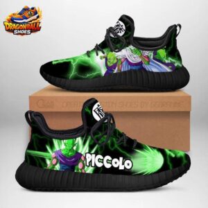 Piccolo Green Energy Reze Sneakers – Black Dragon Ball Anime Shoes