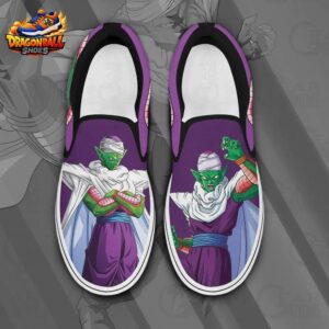 Piccolo Purple Slip-On Canvas Sneakers Namek Warrior Art