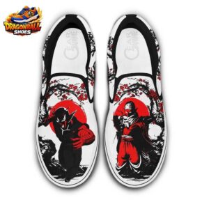 White Black Red Manga Slip-On Canvas Dragon Ball Z Piccolo Shoes