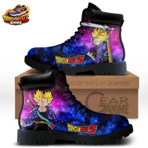 Super Saiyan Trunks Galaxy Combat Boots – Blue Purple Dragon Ball Z Sword Boots
