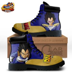 Base Form Vegeta Combat Boots – Gold Blue Dragon Ball Anime Footwear