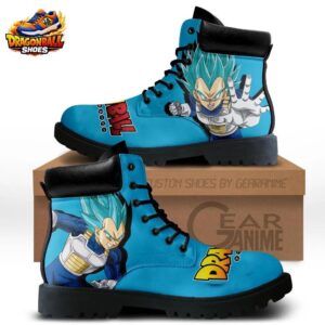 Super Saiyan Blue Vegeta Combat Boots – Cyan Dragon Ball Anime Footwear