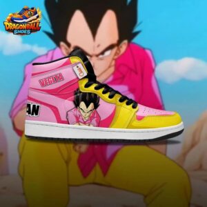 Vegeta High-Top Leather Sneakers Dragon Ball Ultimate Custom Anime Sneakers 3