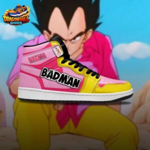 Vegeta High-Top Leather Sneakers Dragon Ball Unique Anime Gift For Fans 3