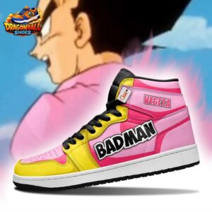 Vegeta High-Top Leather Sneakers Dragon Ball Unique Anime Gift For Fans 4