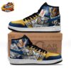 Pink Yellow Badman High-Top Leather Dragon Ball Z Vegeta Shoes