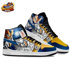 Vegeta High-Top Leather Sneakers Dragon Ball Unique Collector Anime Sneakers 1
