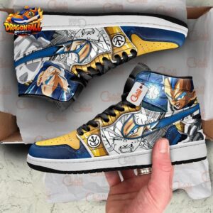 Vegeta High-Top Leather Sneakers Dragon Ball Unique Collector Anime Sneakers 2