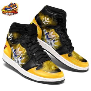 Vegeta High-Top Leather Sneakers Dragon Ball Unique Streetwear Sneakers 1