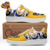 White Classic Vegeta Low-Top Leather Dragon Ball Z Vegeta Shoes