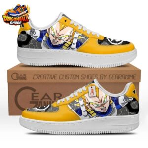 Yellow Black Super Saiyan Vegeta Low-Top Leather Dragon Ball Z Vegeta Shoes