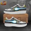 Blue Gold Wing Logo Low-Top Leather Dragon Ball Z Vegeta Shoes