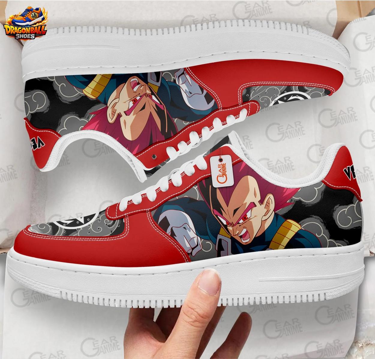 Red Black Battle Vegeta Low-Top Leather Dragon Ball Z Vegeta Shoes Red Black Battle Vegeta Low-Top Leather Dragon Ball Z Vegeta Shoes