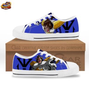 Blue White Great Ape Vegeta Low Top Dragon Ball Z Vegeta Shoes
