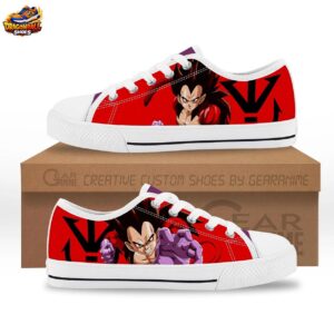 Red Black Battle Vegeta Low Top Dragon Ball Z Vegeta Shoes