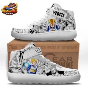 White Manga Super Saiyan Vegeta Mid-Top Street Dragon Ball Z Vegeta Shoes