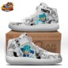 White Blue Energy Super Saiyan Blue Vegeta Mid-Top Street Dragon Ball Z Shoes