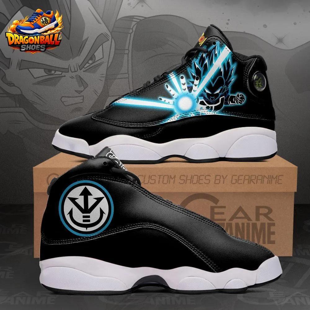 Vegeta Shadow Energy Retro Court V13 Shoes Cyan Beam Art Vegeta Shadow Energy Retro Court V13 Shoes Cyan Beam Art
