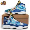 Vegeta Blue Gold Retro Court V13 Shoes Saiyan Battle Art