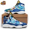 Vegeta Super Saiyan Blue Retro Court V13 Shoes Blue Aura Battle Art