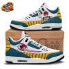 Vegeta Super Saiyan Blue Retro Court V13 Shoes Blue Aura Battle Art