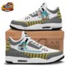Vegeta Super Saiyan God Retro Court V3 Shoes Teal Gold Battle Art