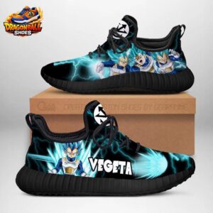 Black Cyan Energy Vegeta Reze Sneakers Dragon Ball Z Shoes