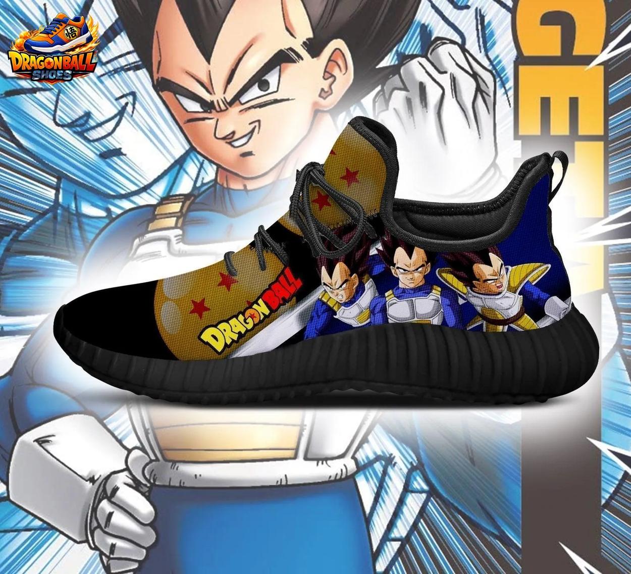 Black Gold Dragon Ball Vegeta Reze Sneakers Dragon Ball Z Shoes Black Gold Dragon Ball Vegeta Reze Sneakers Dragon Ball Z Shoes