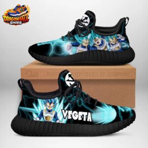Vegeta Blue Lightning Reze Sneakers Electric Aura Battle Art