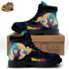 Aqua Orange Super Saiyan Blue Vegito Combat Boots Dragon Ball Shoes
