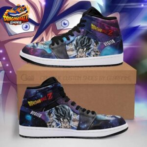 Black Purple Galaxy Vegito High-Top Leather Dragon Ball Shoes