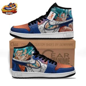 Vegito High-Top Leather Sneakers Dragon Ball Stylish Anime Gift For Fans 1