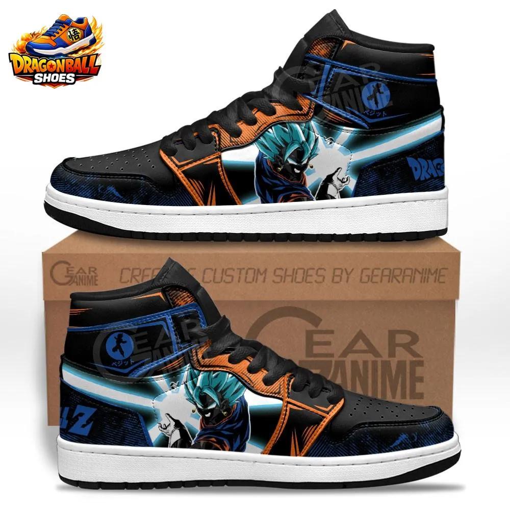Black Orange Vegito Super Saiyan Blue High-Top Dragon Ball Shoes Black Orange Vegito Super Saiyan Blue High-Top Dragon Ball Shoes