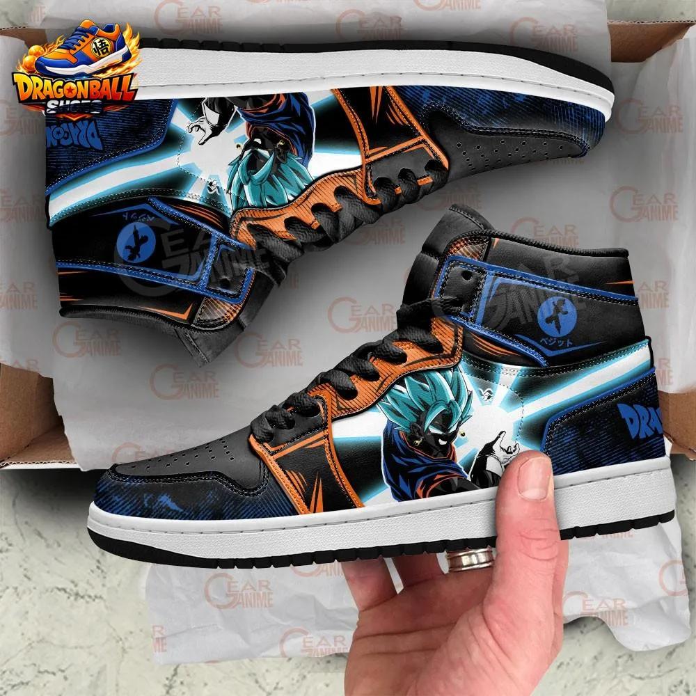 Black Orange Vegito Super Saiyan Blue High-Top Dragon Ball Shoes Black Orange Vegito Super Saiyan Blue High-Top Dragon Ball Shoes