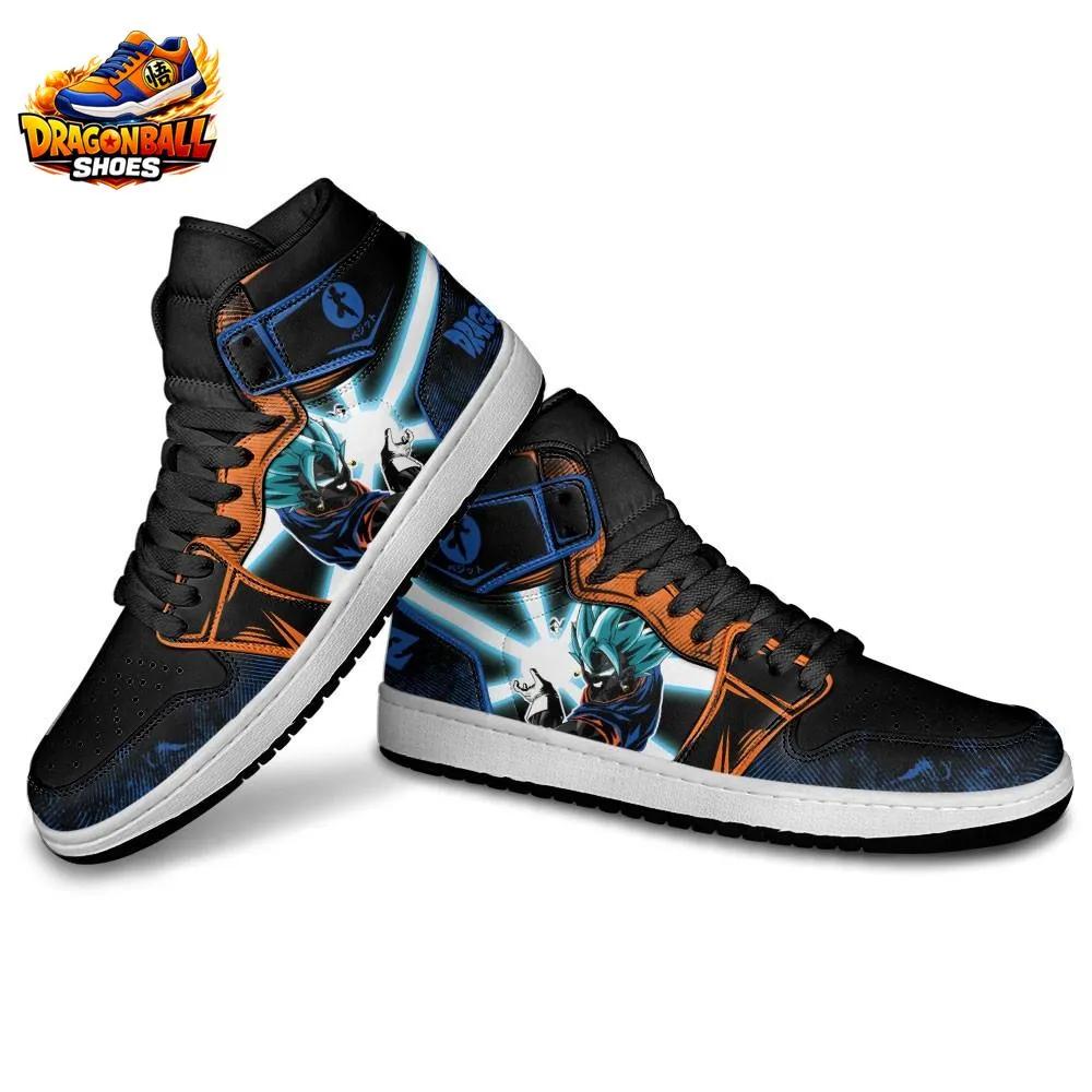 Black Orange Vegito Super Saiyan Blue High-Top Dragon Ball Shoes Black Orange Vegito Super Saiyan Blue High-Top Dragon Ball Shoes