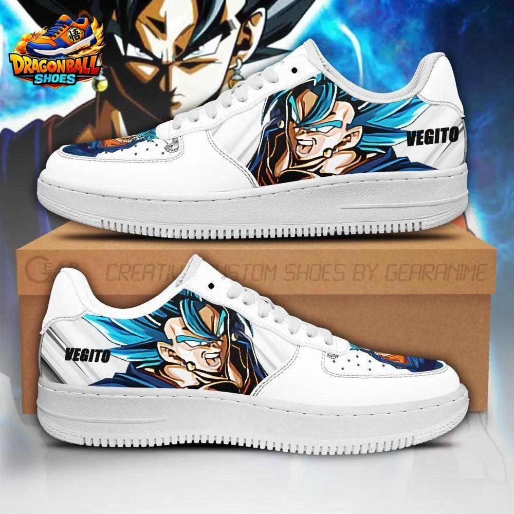 White Blue Vegito Super Saiyan Blue Low-Top Leather Dragon Ball Shoes White Blue Vegito Super Saiyan Blue Low-Top Leather Dragon Ball Shoes
