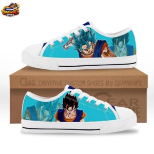 Vegito Base & Super Saiyan Blue Aqua Low Top Dragon Ball Shoes