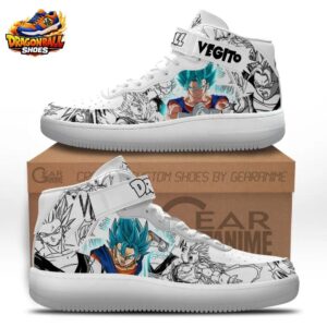 Vegito Super Saiyan Blue Manga Mid-Top Street Dragon Ball Shoes