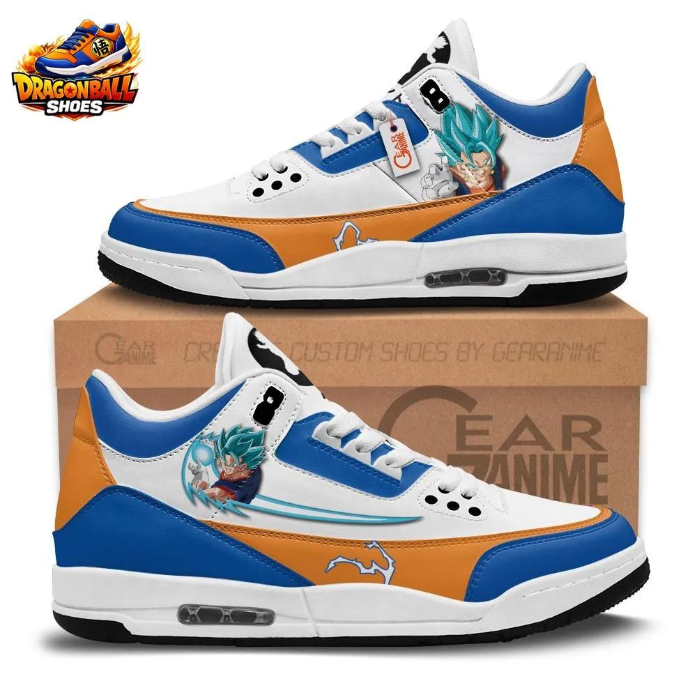 Vegito Super Saiyan Blue Retro Court V3 Dragon Ball Shoes Vegito Super Saiyan Blue Retro Court V3 Dragon Ball Shoes