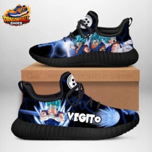 Vegito Super Saiyan Blue Reze Sneakers with Fusion Warrior Artwork