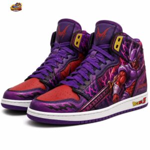 Super Janemba Demon Sword High-Top Sneakers – Purple Red Dragon Ball Flame Shoes