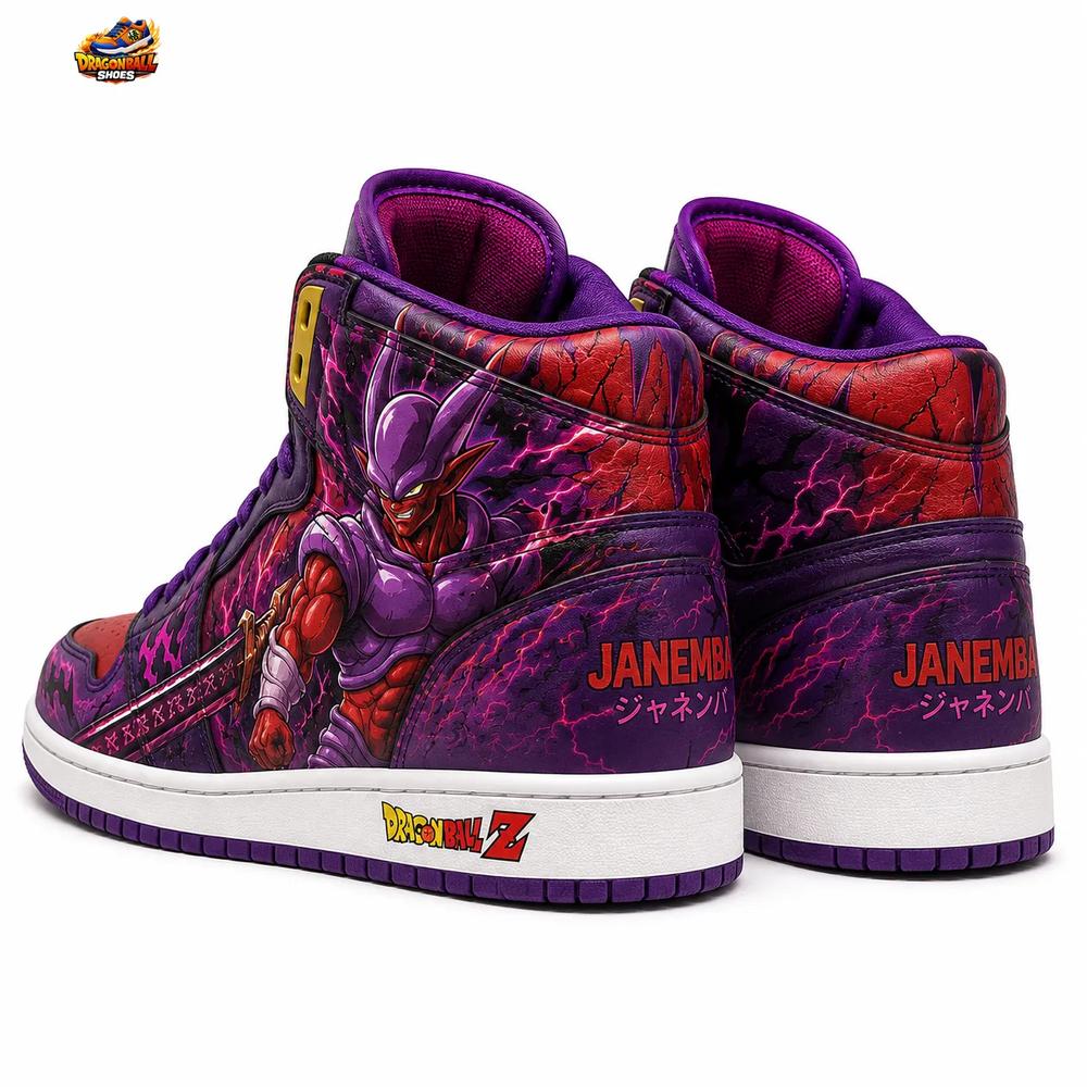 Super Janemba Demon Sword High-Top Sneakers – Purple Red Dragon Ball Flame Shoes Super Janemba Demon Sword High-Top Sneakers – Purple Red Dragon Ball Flame Shoes